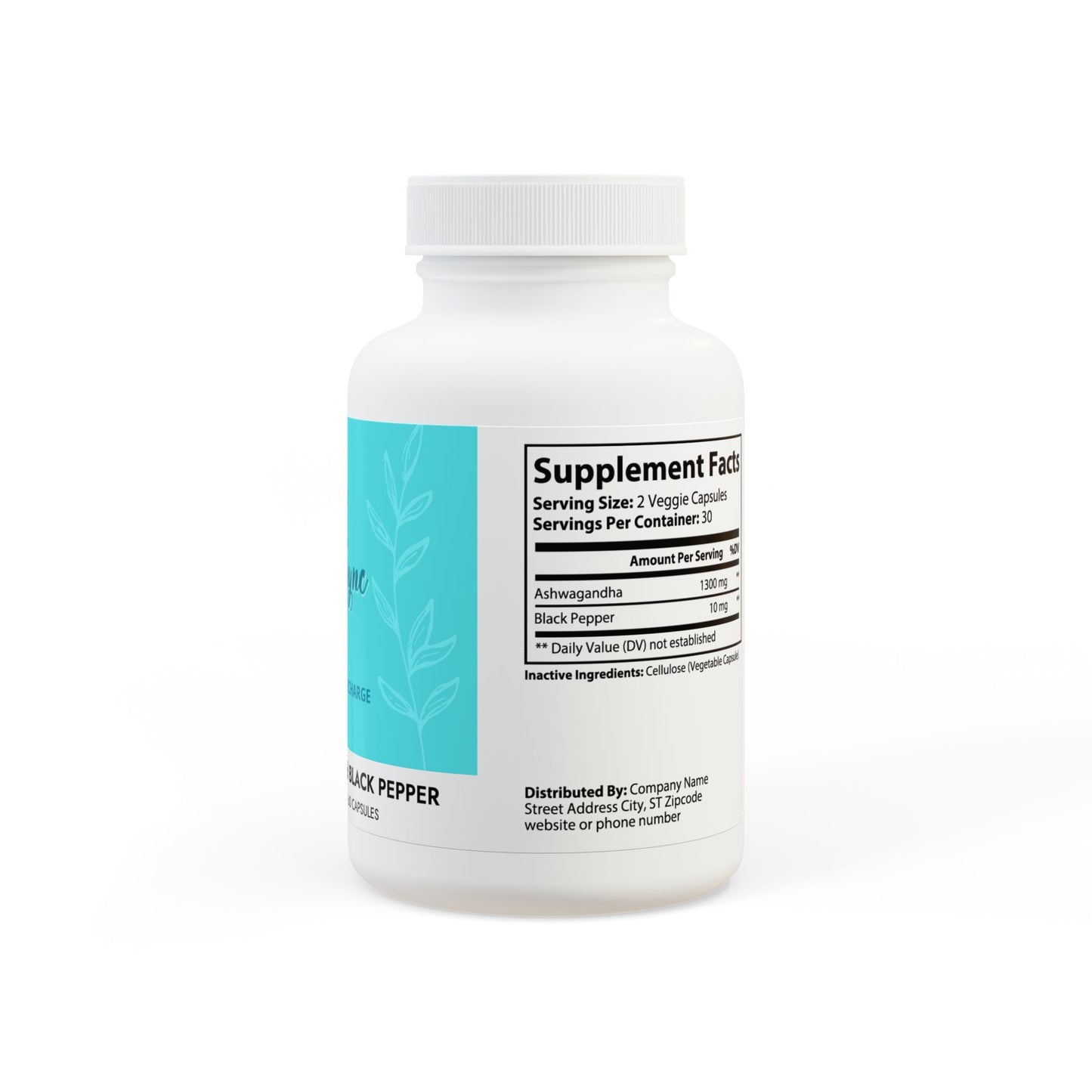 CORTI-SYNC Ashwagandha and Black Pepper Supplement (60 capsules)