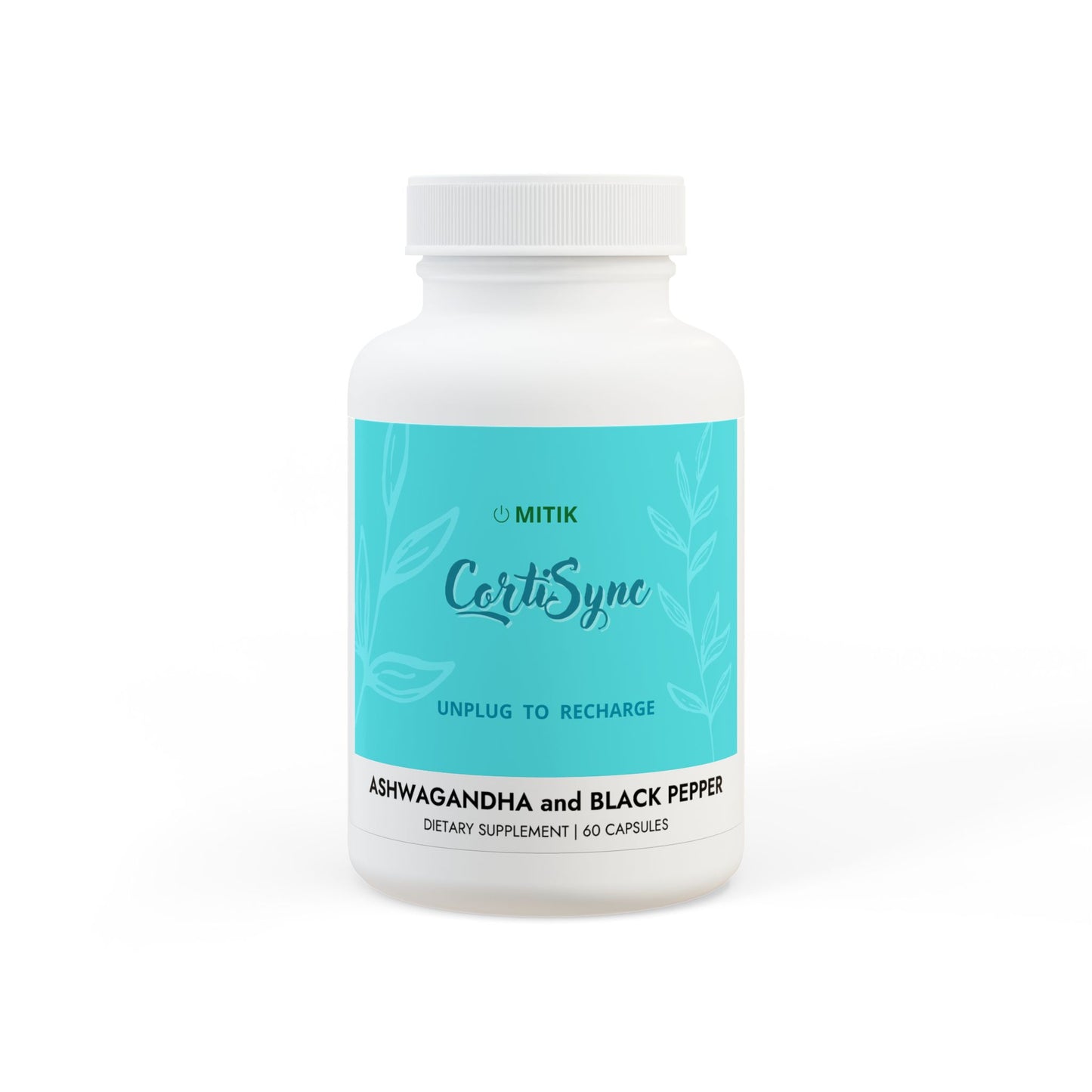 CORTI-SYNC Ashwagandha and Black Pepper Supplement (60 capsules)