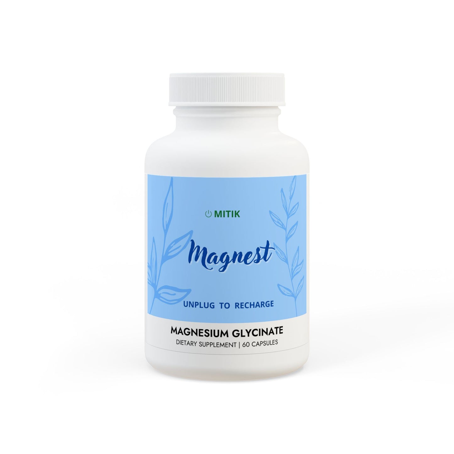 MAGNEST Magnesium Glycinate Supplement (60 Capsules)