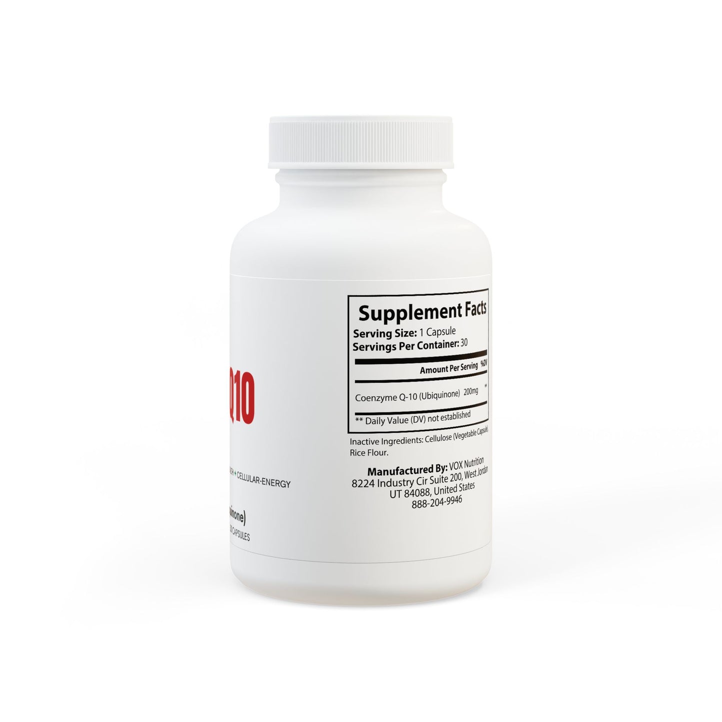 ANTIOX-Q10  (Ubiquinone) Supplement (30 Capsules)