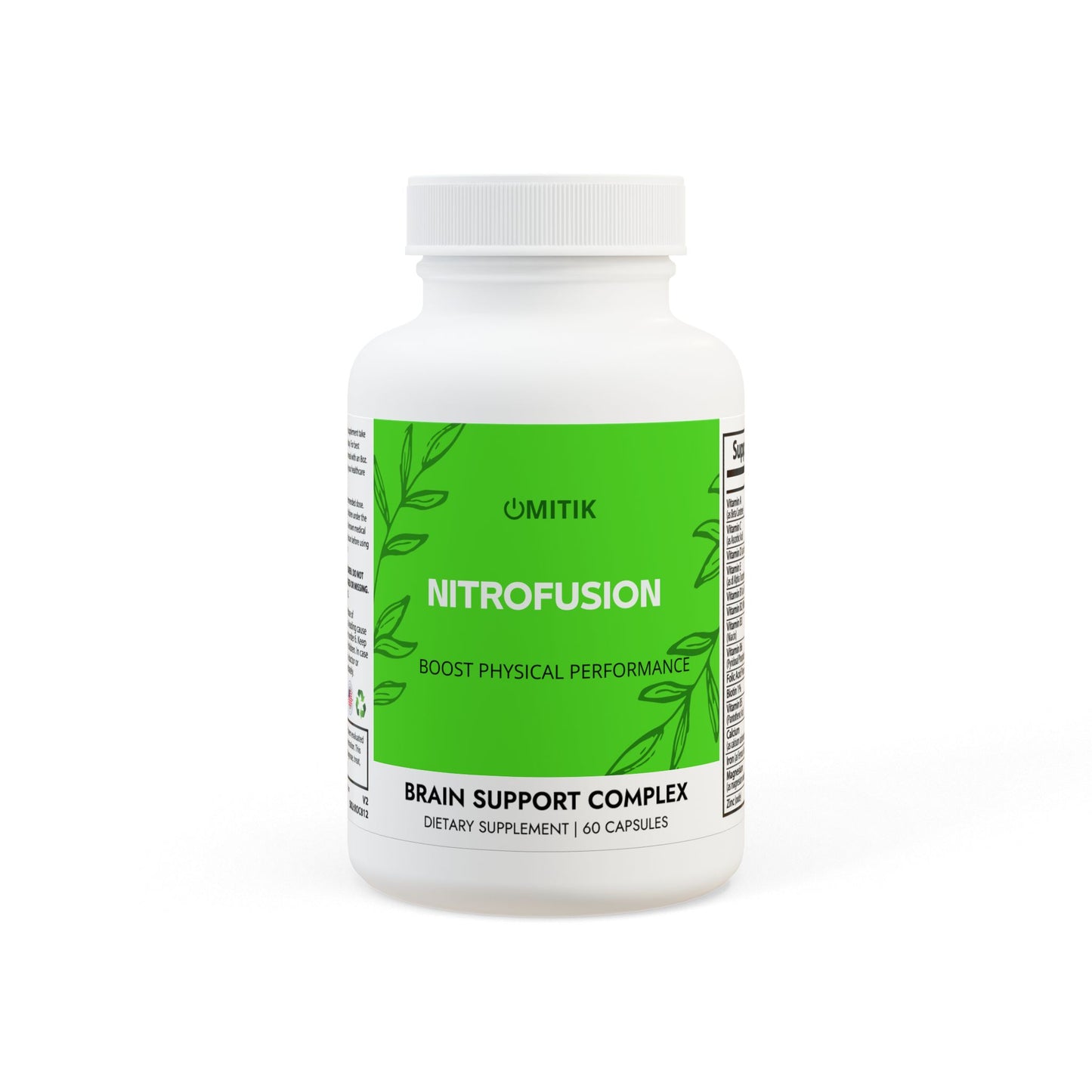 NITROFUSION Brain Support Complex Supplement (60 Capsules)