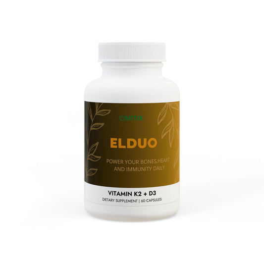 ELDUO Vitamin K2 + D3 Supplement (60 Capsules)