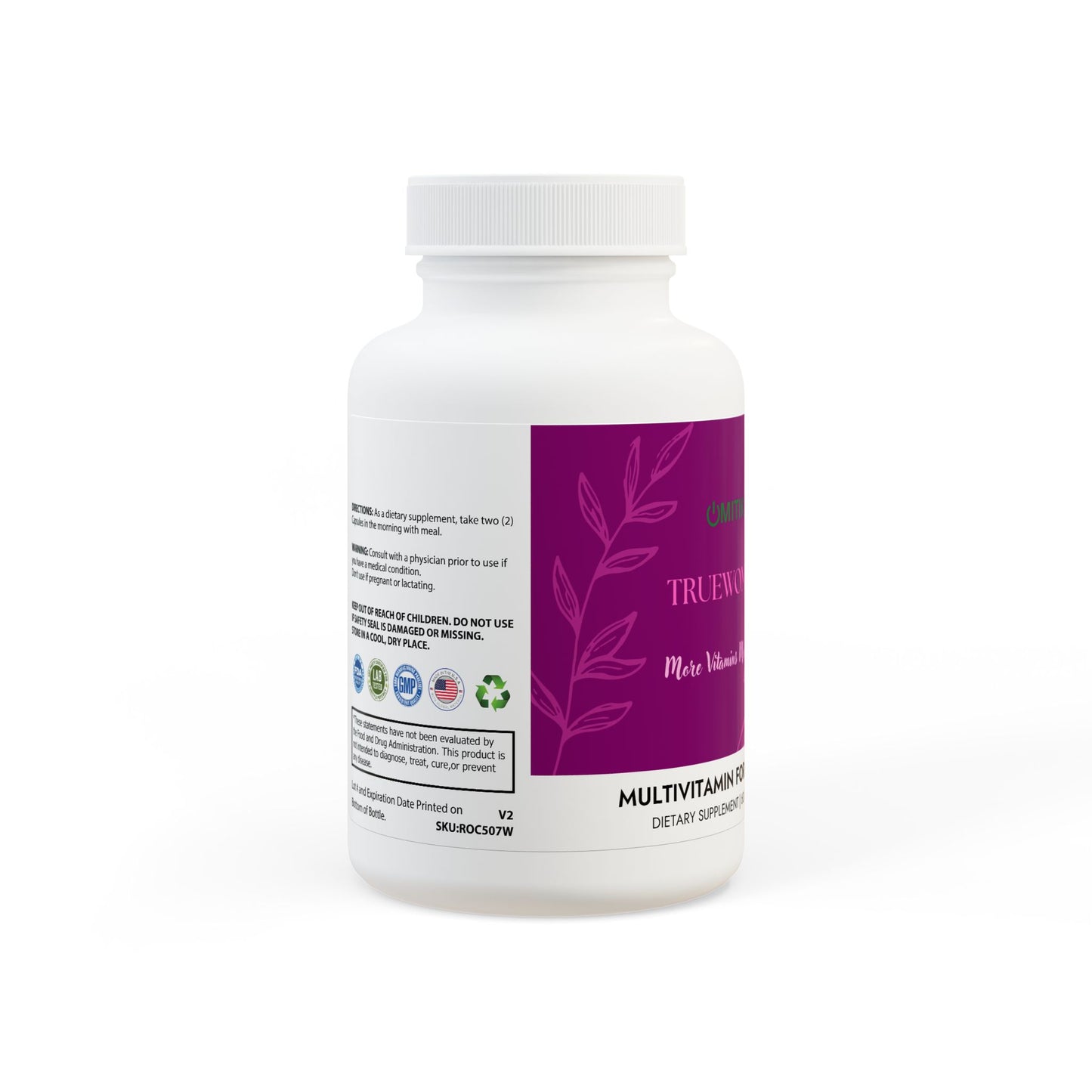 TRUEWOMAN  Multivitamin for Women Supplement (60 Capsules)